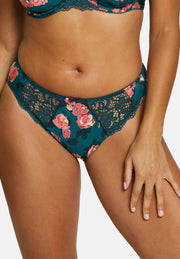 Slip Tiffany Imprimé Floral Vert Balsam