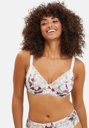 Soutien-gorge emboîtant Mathilde Imprimé Végétal Jungle Ivoire