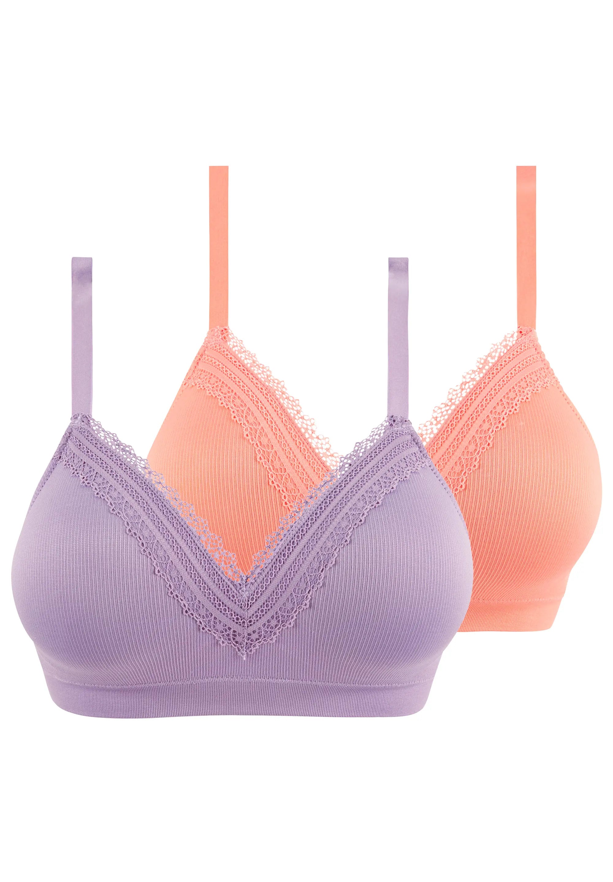 Lot de 2 brassières Agathe Violet Rhapsodie et Rose Nordique